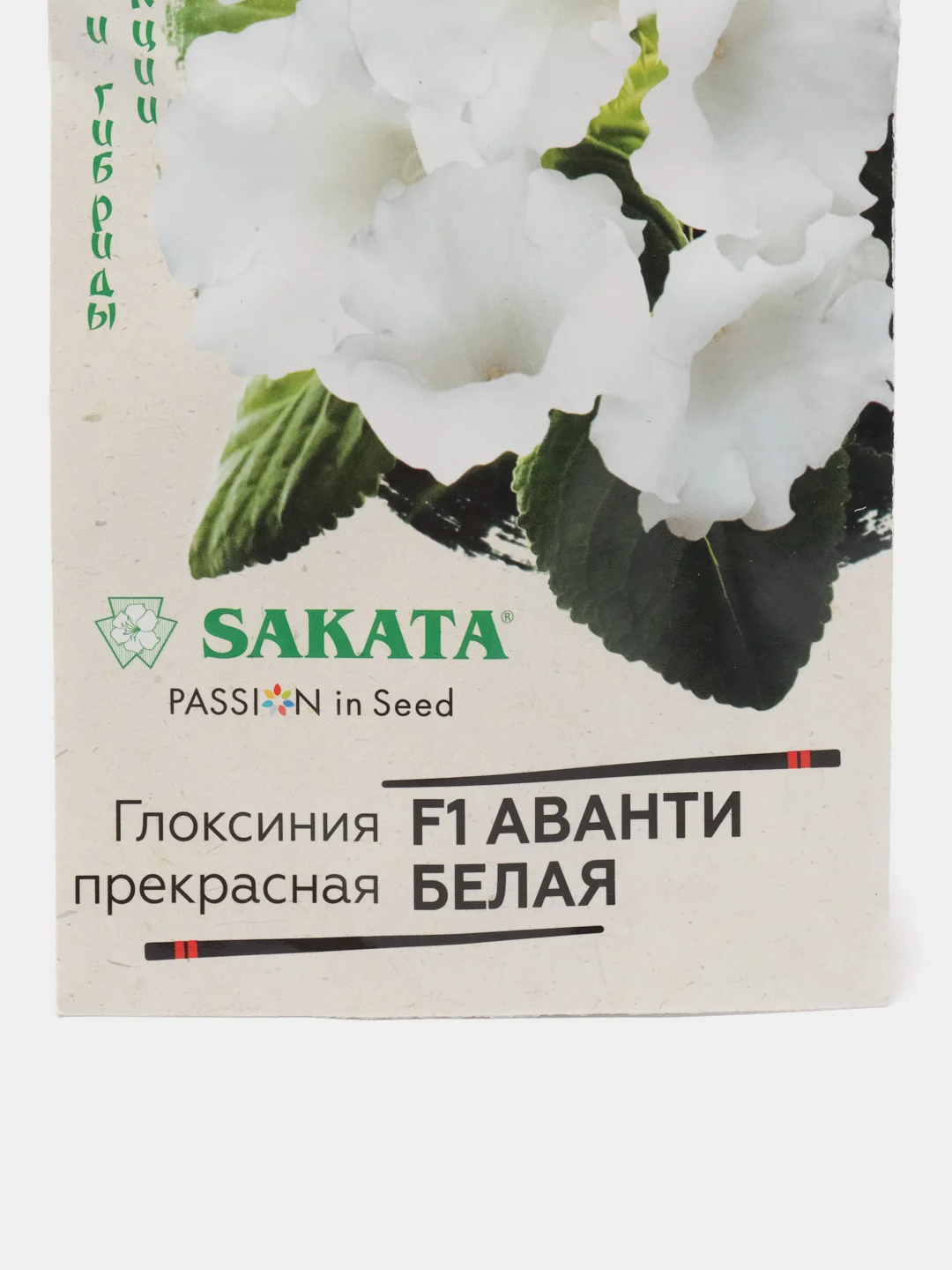 Глоксиния Аванти белая (семена,цветы)