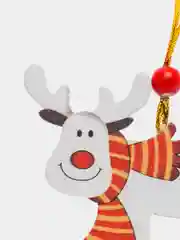 Серый новогодняя ёлочная игрушка из дерева, Подвеска - украшение на ёлку