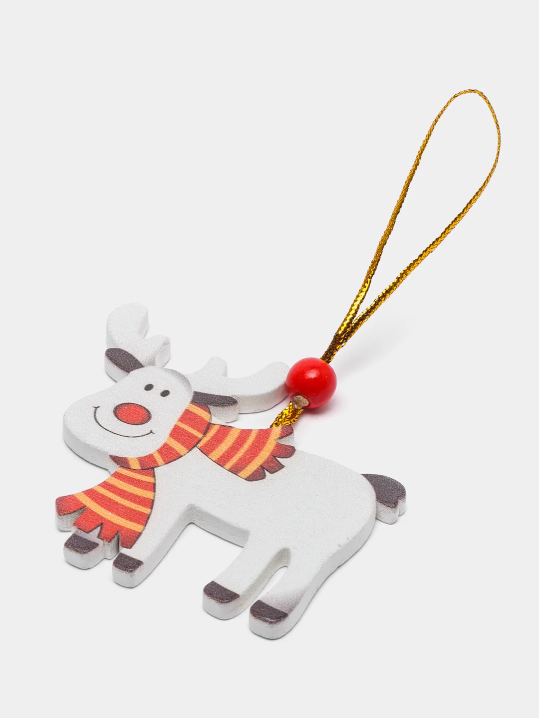 Серый новогодняя ёлочная игрушка из дерева, Подвеска - украшение на ёлку