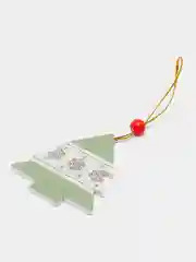 Коралловый меланж новогодняя ёлочная игрушка из дерева, Подвеска - украшение на ёлку