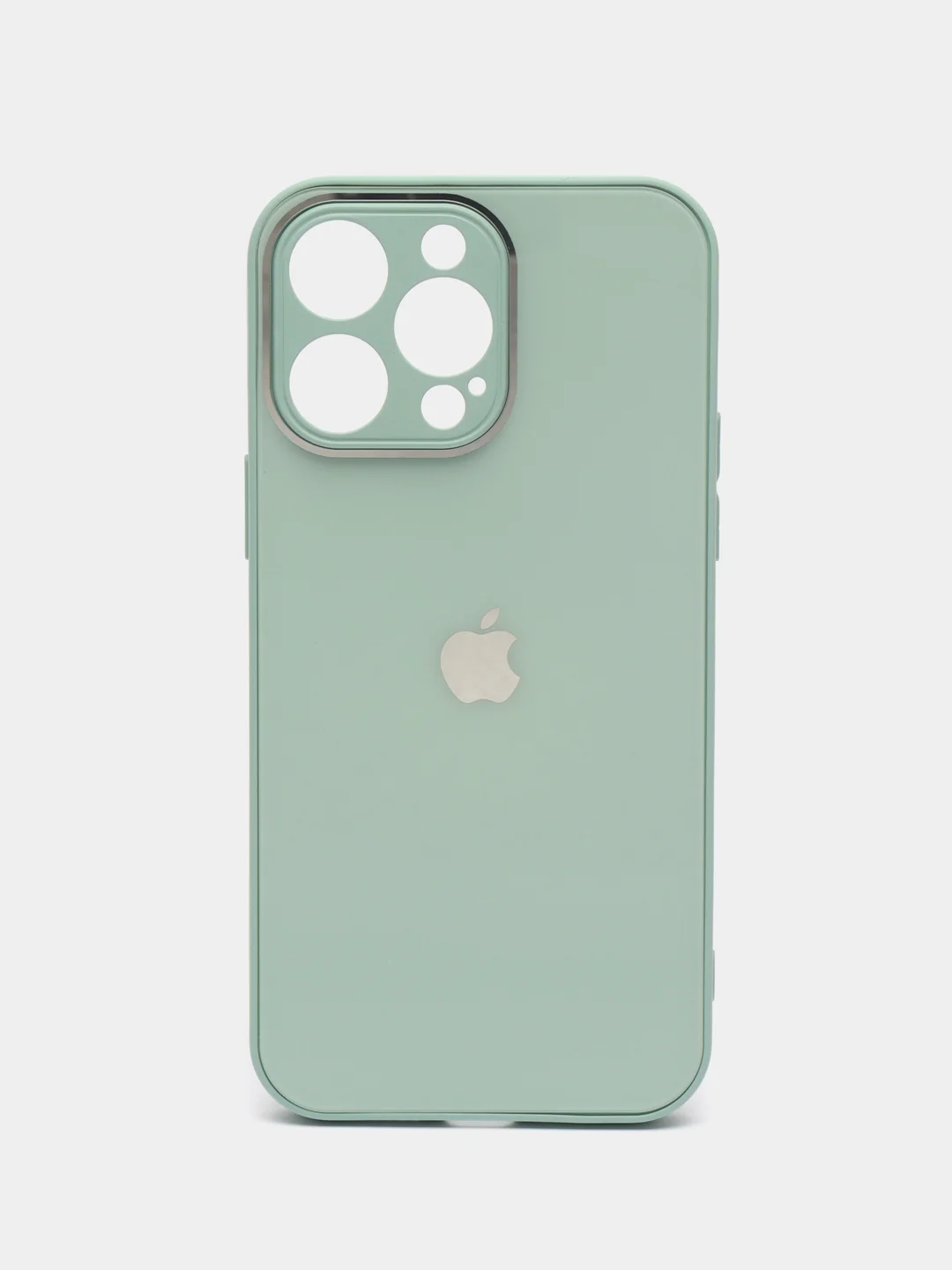 Мятный чехол iPhone 11, 12, 13 Pro Max, 14 Plus, твердый пластиковый глянцевый под стекло