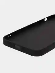 Черный чехол iPhone 11, 12, 13 Pro Max, 14 Plus, твердый пластиковый глянцевый под стекло