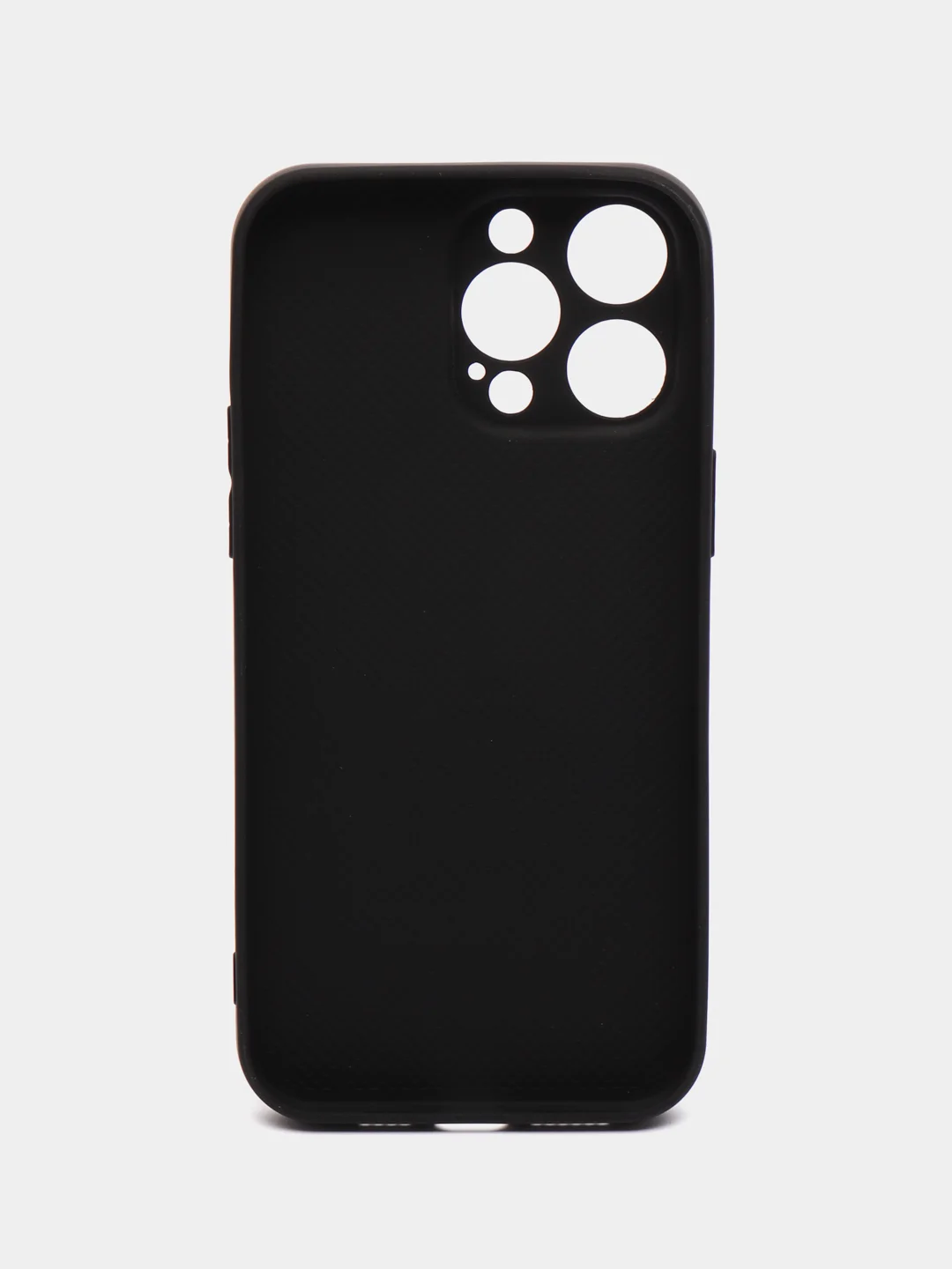Черный чехол iPhone 11, 12, 13 Pro Max, 14 Plus, твердый пластиковый глянцевый под стекло