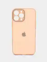 Пудровый чехол iPhone 11, 12, 13 Pro Max, 14 Plus, твердый пластиковый глянцевый под стекло