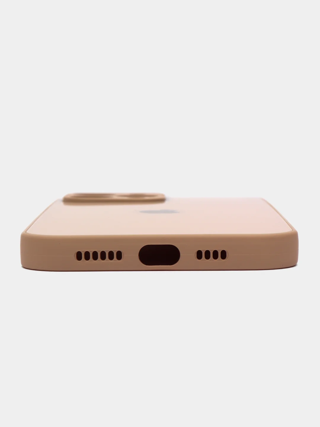 Пудровый чехол iPhone 11, 12, 13 Pro Max, 14 Plus, твердый пластиковый глянцевый под стекло
