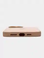 Пудровый чехол iPhone 11, 12, 13 Pro Max, 14 Plus, твердый пластиковый глянцевый под стекло