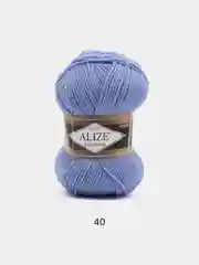 Синий пряжа Alize Lanagold, 240 м