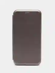Серебряный чехол книжка Xiaomi Redmi Note 6 Pro (Сяоми Редми Нот 6 Про)