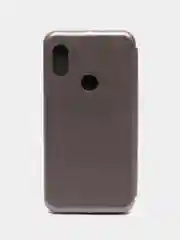 Серебряный чехол книжка Xiaomi Redmi Note 6 Pro (Сяоми Редми Нот 6 Про)