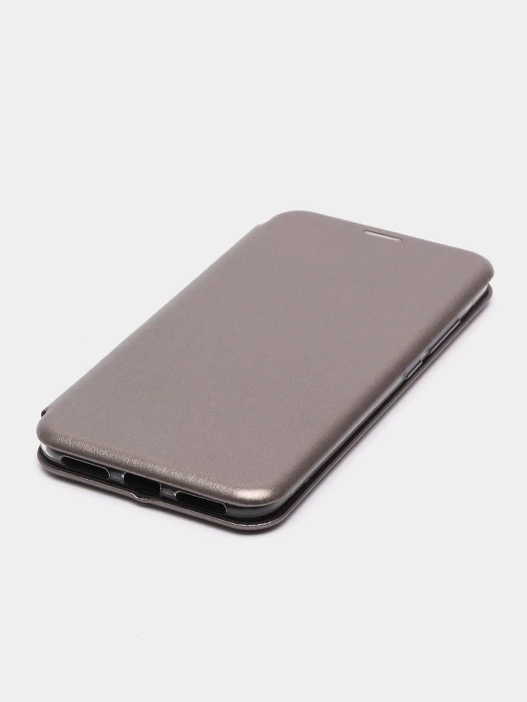Серебряный чехол книжка Xiaomi Redmi Note 6 Pro (Сяоми Редми Нот 6 Про)