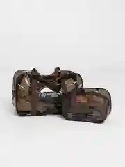 Сумка в роддом прозрачная, влагостойкая, комплект 2 шт., шоколад