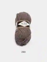 Коричневый пряжа Alize Lanagold, 240 м