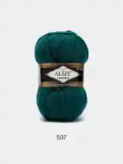 Зеленый пряжа Alize Lanagold, 240 м