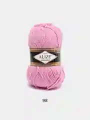 Розовый пряжа Alize Lanagold, 240 м