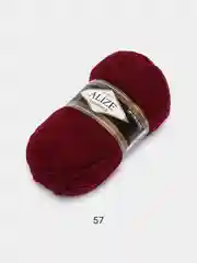 Бордовый пряжа Alize Lanagold, 240 м