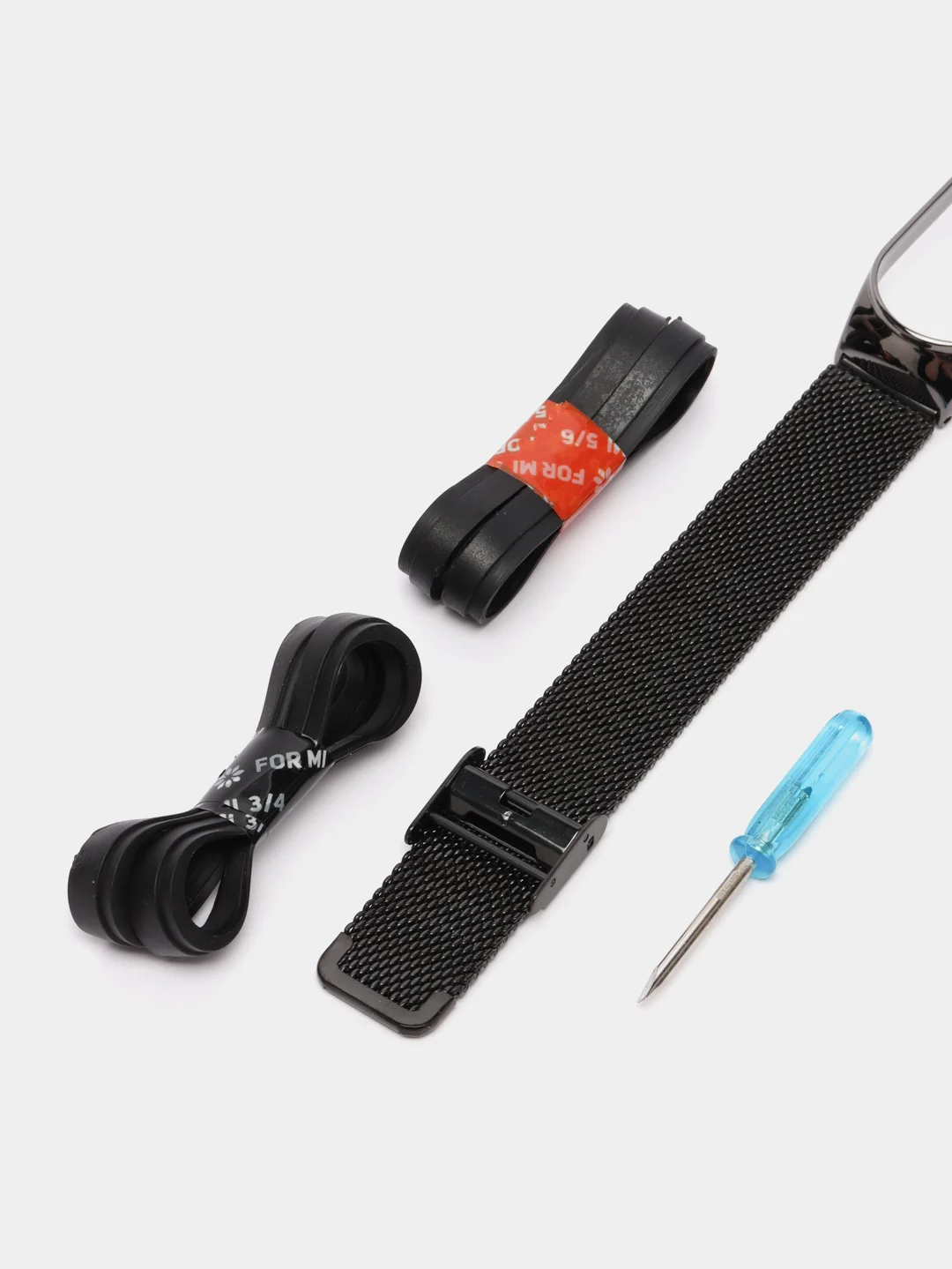 Фиолетовый фирменный металлический ремешок для Xiaomi Mi band 3, 4, 5, 6