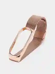 Золотой фирменный металлический ремешок для Xiaomi Mi band 3, 4, 5, 6