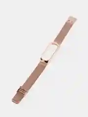 Золотой фирменный металлический ремешок для Xiaomi Mi band 3, 4, 5, 6