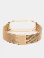 Золотой фирменный металлический ремешок для Xiaomi Mi band 3, 4, 5, 6