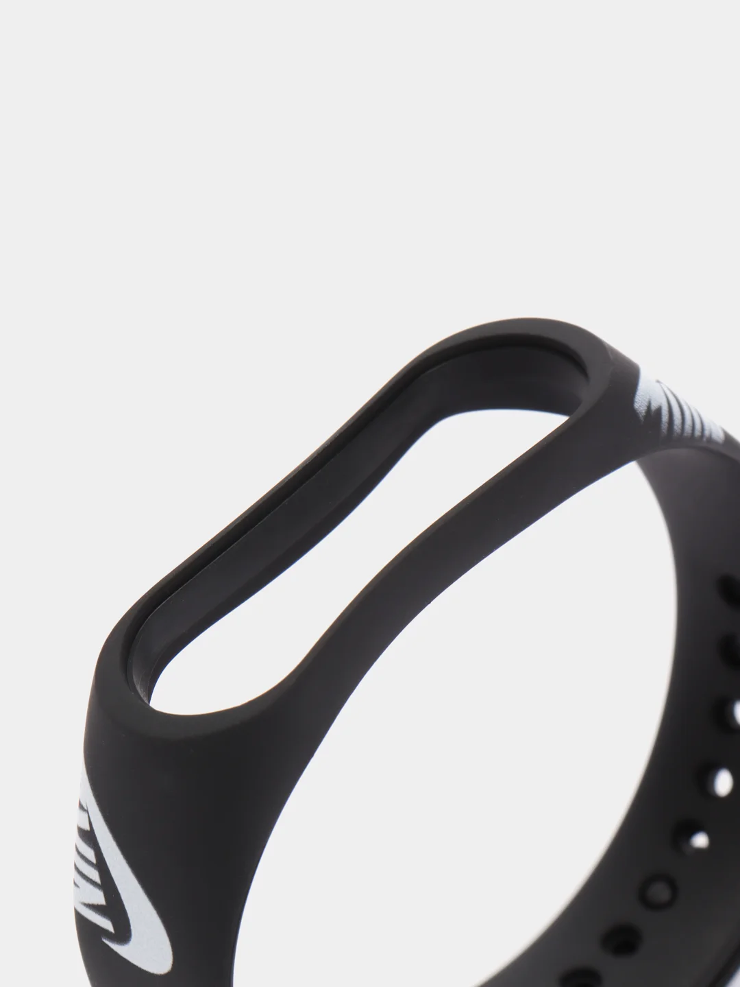 Алый силиконовый ремешок с принтом для Xiaomi Mi Band 7 / 3 / 4 / 5 / 6