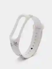 Бирюзовый силиконовый ремешок с принтом для Xiaomi Mi Band 7 / 3 / 4 / 5 / 6