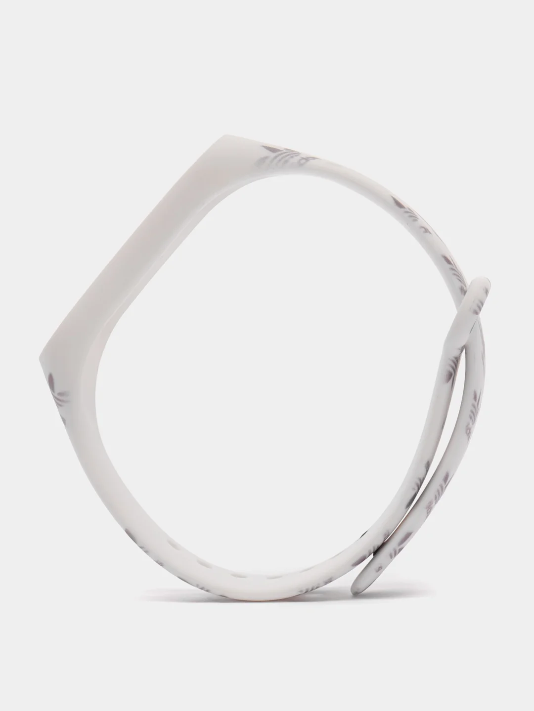 Бирюзовый силиконовый ремешок с принтом для Xiaomi Mi Band 7 / 3 / 4 / 5 / 6