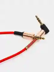 Аметистовый кабель AUX jack 3.5мм витой угловой аукс