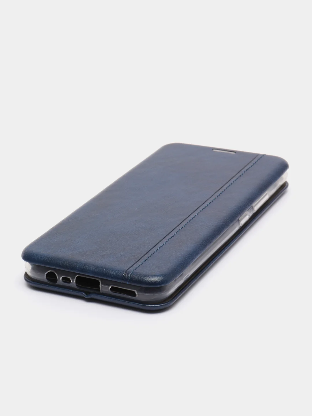 Темно-синий чехол-книжка для Realme C21 / C25 / C15 / C11 / 8 / 8 Pro / 6 Pro / C3 / 5 / 6i / 6