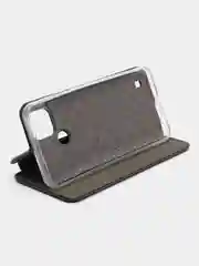 Черный чехол-книжка для Realme C21 / C25 / C15 / C11 / 8 / 8 Pro / 6 Pro / C3 / 5 / 6i / 6