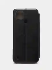 Черный чехол-книжка для Realme C21 / C25 / C15 / C11 / 8 / 8 Pro / 6 Pro / C3 / 5 / 6i / 6