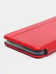 Красный чехол-книжка для Realme C21 / C25 / C15 / C11 / 8 / 8 Pro / 6 Pro / C3 / 5 / 6i / 6