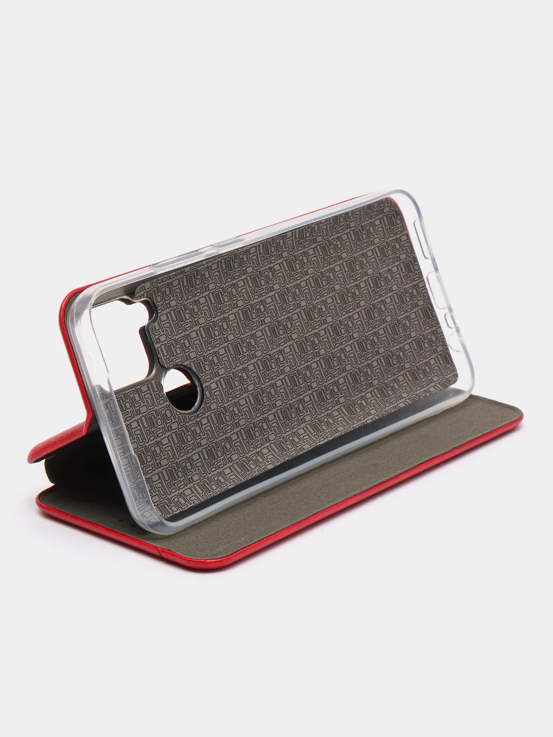 Красный чехол-книжка для Realme C21 / C25 / C15 / C11 / 8 / 8 Pro / 6 Pro / C3 / 5 / 6i / 6