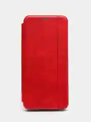 Красный чехол-книжка для Realme C21 / C25 / C15 / C11 / 8 / 8 Pro / 6 Pro / C3 / 5 / 6i / 6