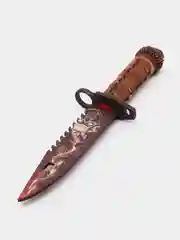 Алый деревянный штык-нож М9 Огненный череп кс го / cs go Нож бабочка, Керамбит, резинкострел