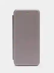 Серебряный чехол-книжка для SAMSUNG Galaxy A51 ( Самсунг А51)