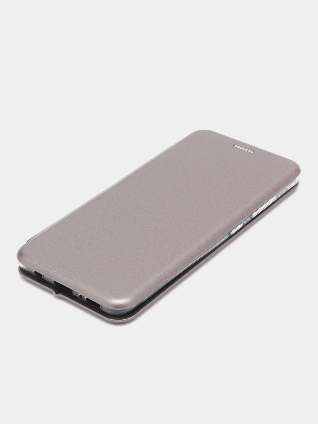 Серебряный чехол-книжка для SAMSUNG Galaxy A51 ( Самсунг А51)