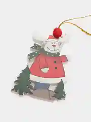 Светло-бежевый новогодняя ёлочная игрушка из дерева, Подвеска - украшение на ёлку
