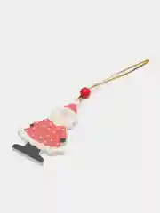 Серый металлик новогодняя ёлочная игрушка из дерева, Подвеска - украшение на ёлку