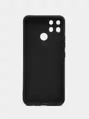 Черный чехол для Realme C25, C25S (Реалми С25, С25С), прозрачный черный защита камеры