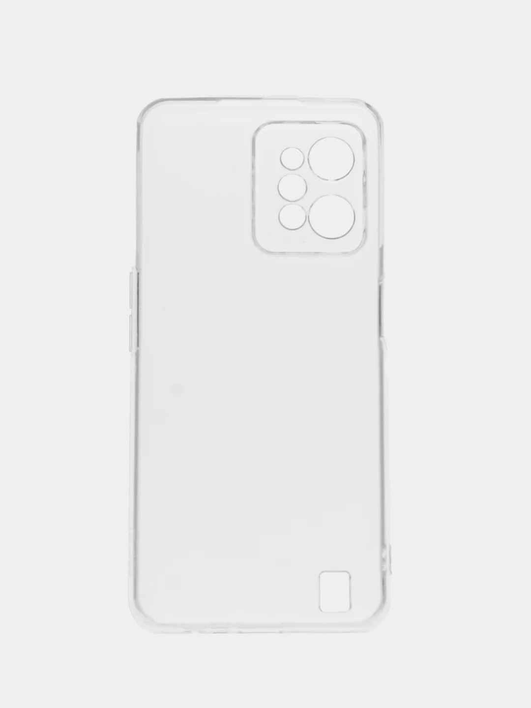 Серый меланж силиконовый чехол для Realme C31 (Реалми С31), прозрачный