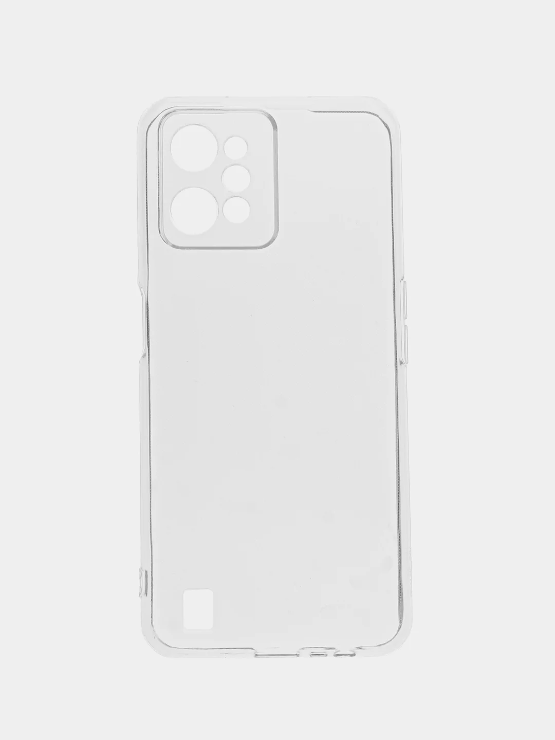 Серый меланж силиконовый чехол для Realme C31 (Реалми С31), прозрачный