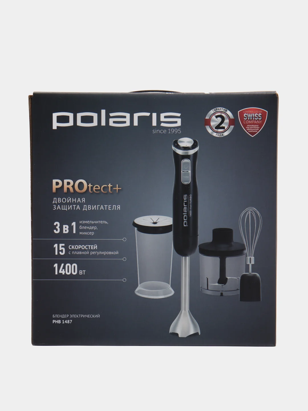 Блендер Polaris PHB 1487, черный