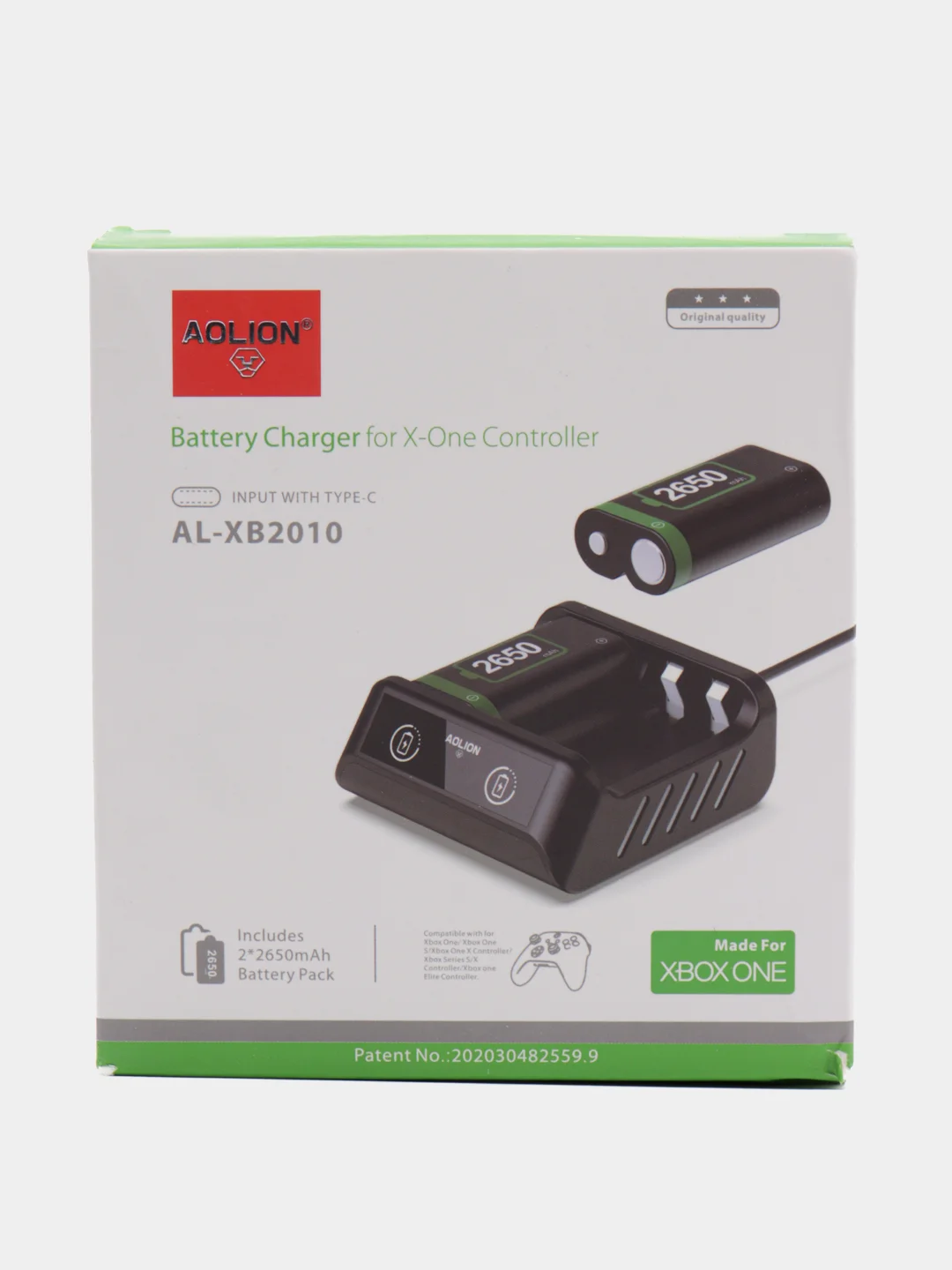 Зарядное устройство + 2 аккумулятора 2650 mAh Xbox One / Elite 1 / Series X / S