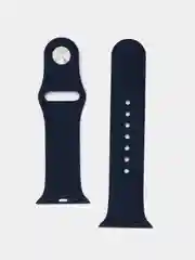 Темно-синий силиконовый ремешок для Apple Watch 38-40-41 мм, 42-44-45 мм, размеры S, M, спортивный