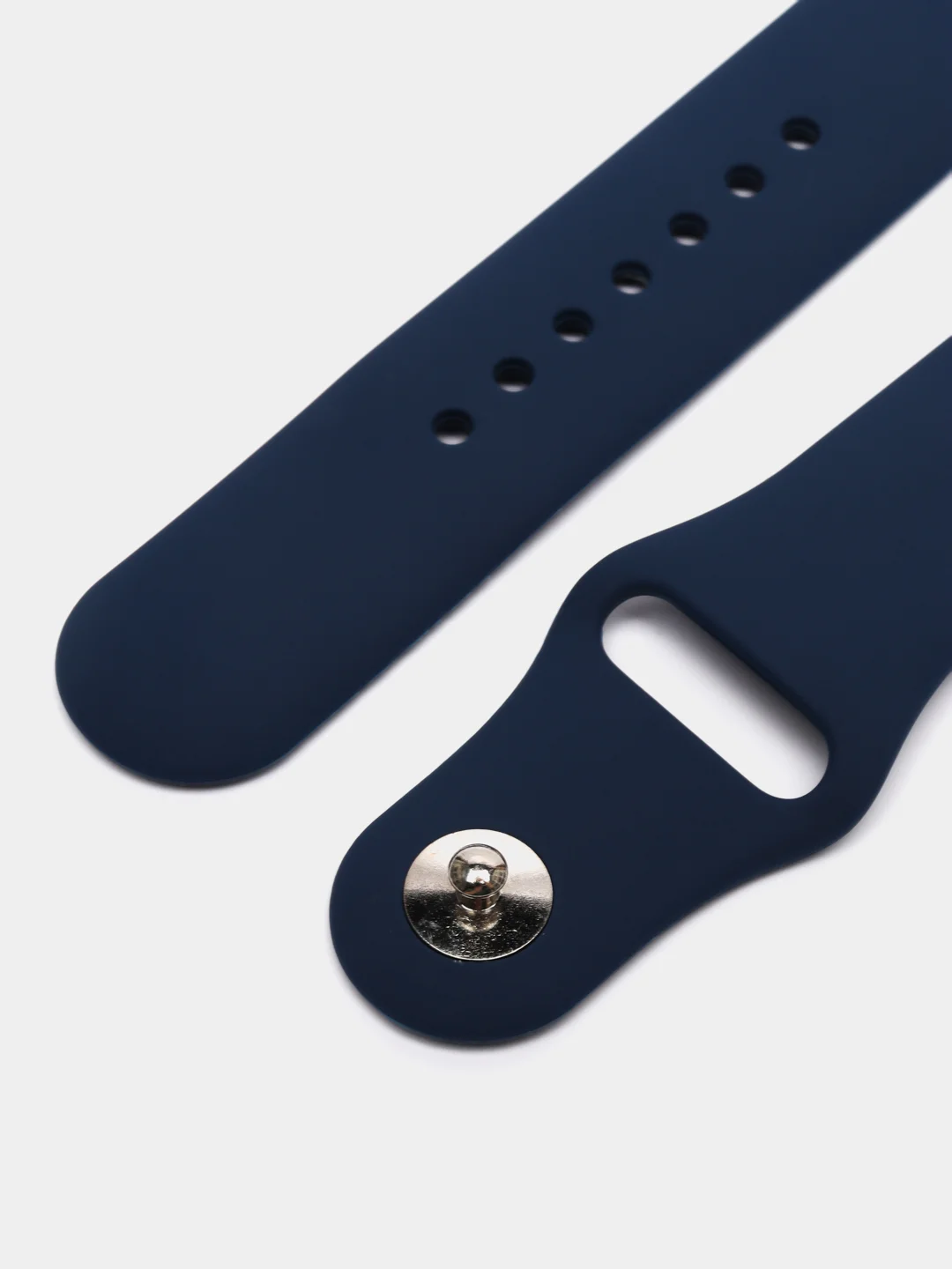 Темно-синий силиконовый ремешок для Apple Watch 38-40-41 мм, 42-44-45 мм, размеры S, M, спортивный