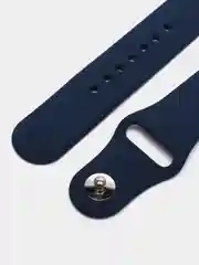 Темно-синий силиконовый ремешок для Apple Watch 38-40-41 мм, 42-44-45 мм, размеры S, M, спортивный