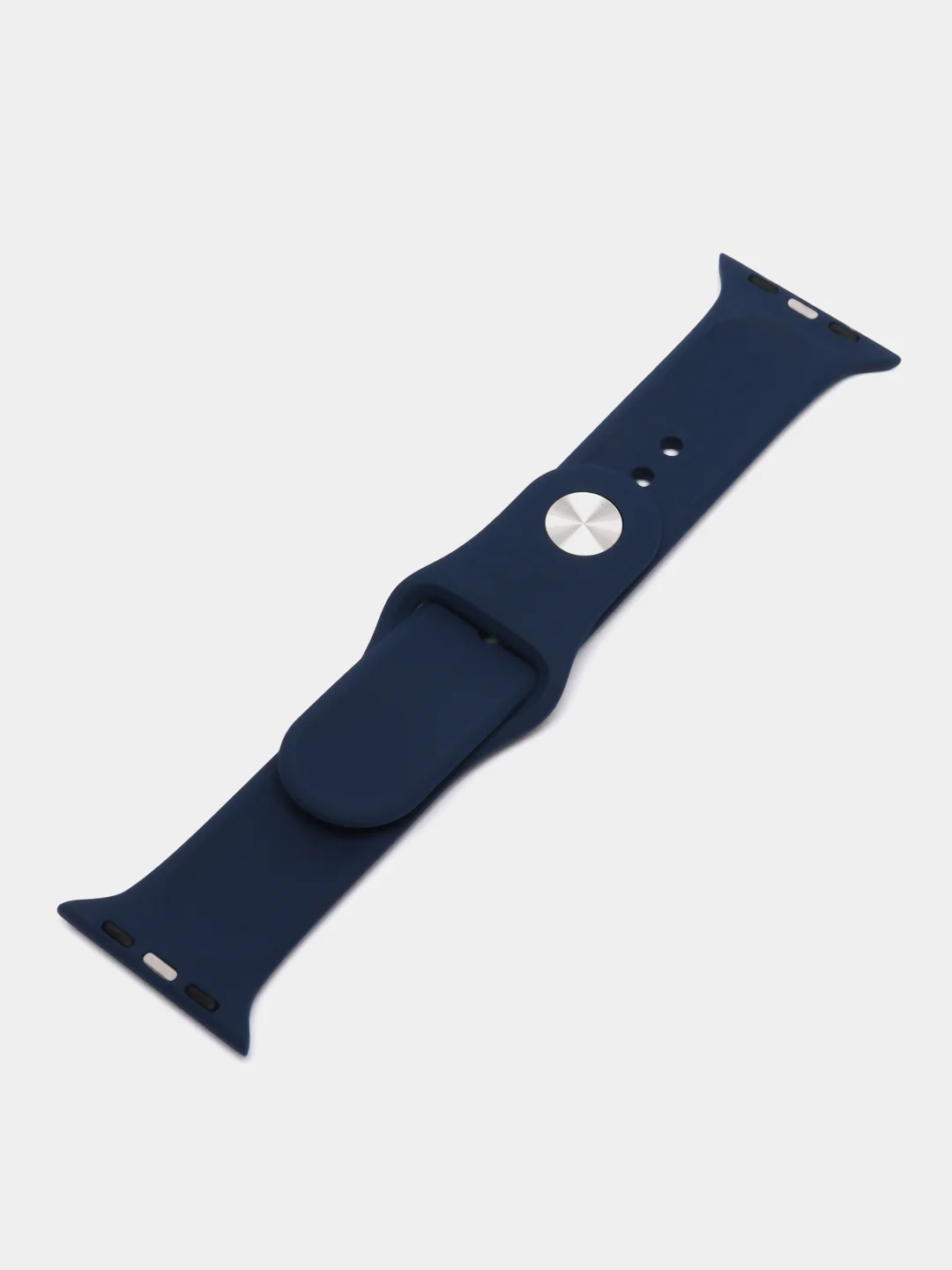 Темно-синий силиконовый ремешок для Apple Watch 38-40-41 мм, 42-44-45 мм, размеры S, M, спортивный