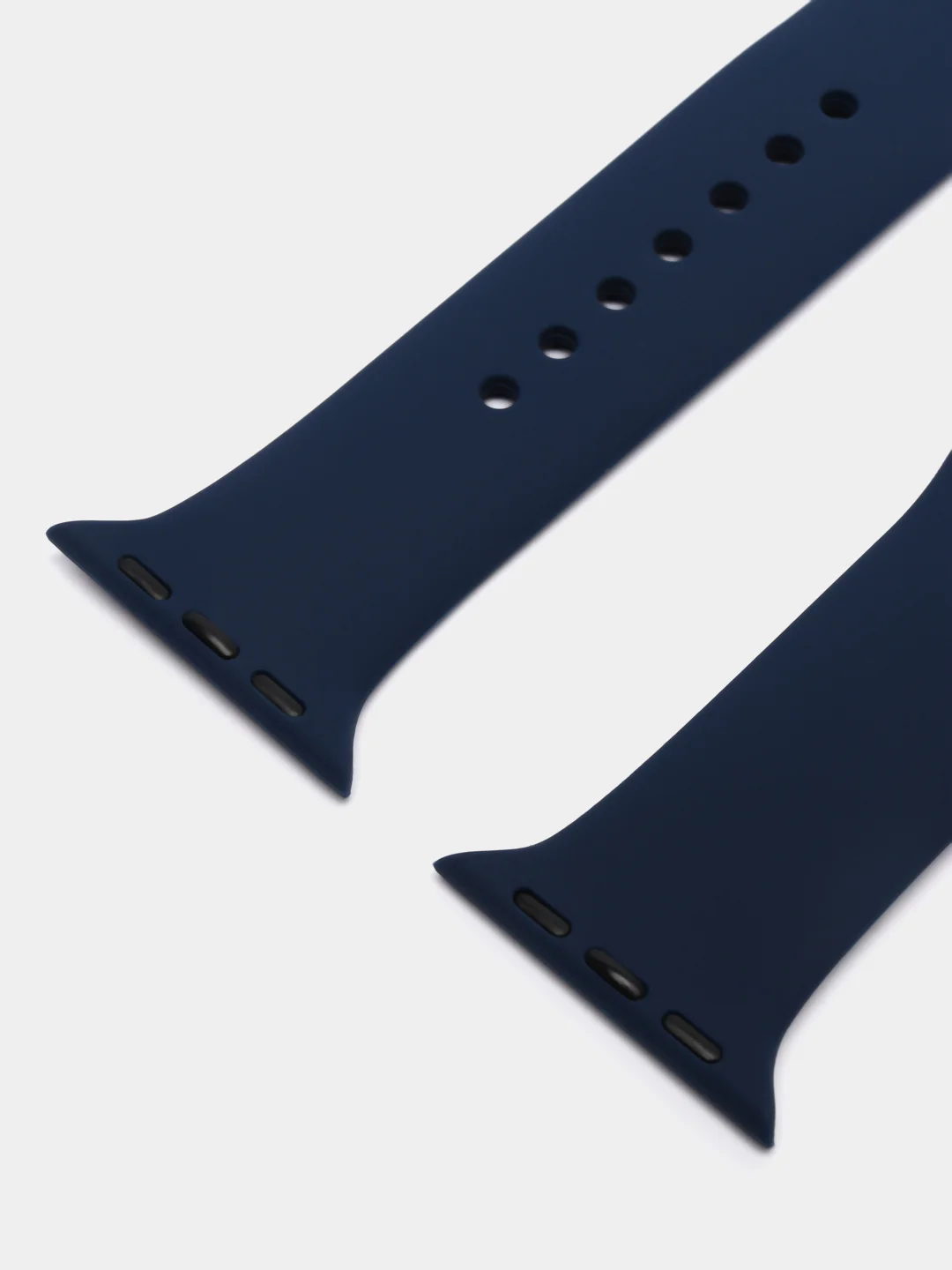 Темно-синий силиконовый ремешок для Apple Watch 38-40-41 мм, 42-44-45 мм, размеры S, M, спортивный