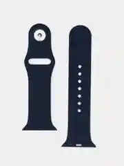 Темно-синий силиконовый ремешок для Apple Watch 38-40-41 мм, 42-44-45 мм, размеры S, M, спортивный