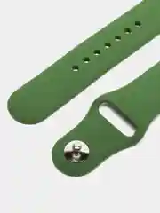 Тёмно-зелёный силиконовый ремешок для Apple Watch 38-40-41 мм, 42-44-45 мм, размеры S, M, спортивный